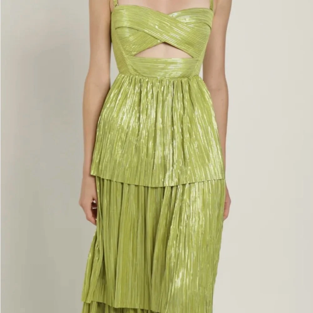Sabina Musayev Strapless Lime Dress - Picture 1 of 5